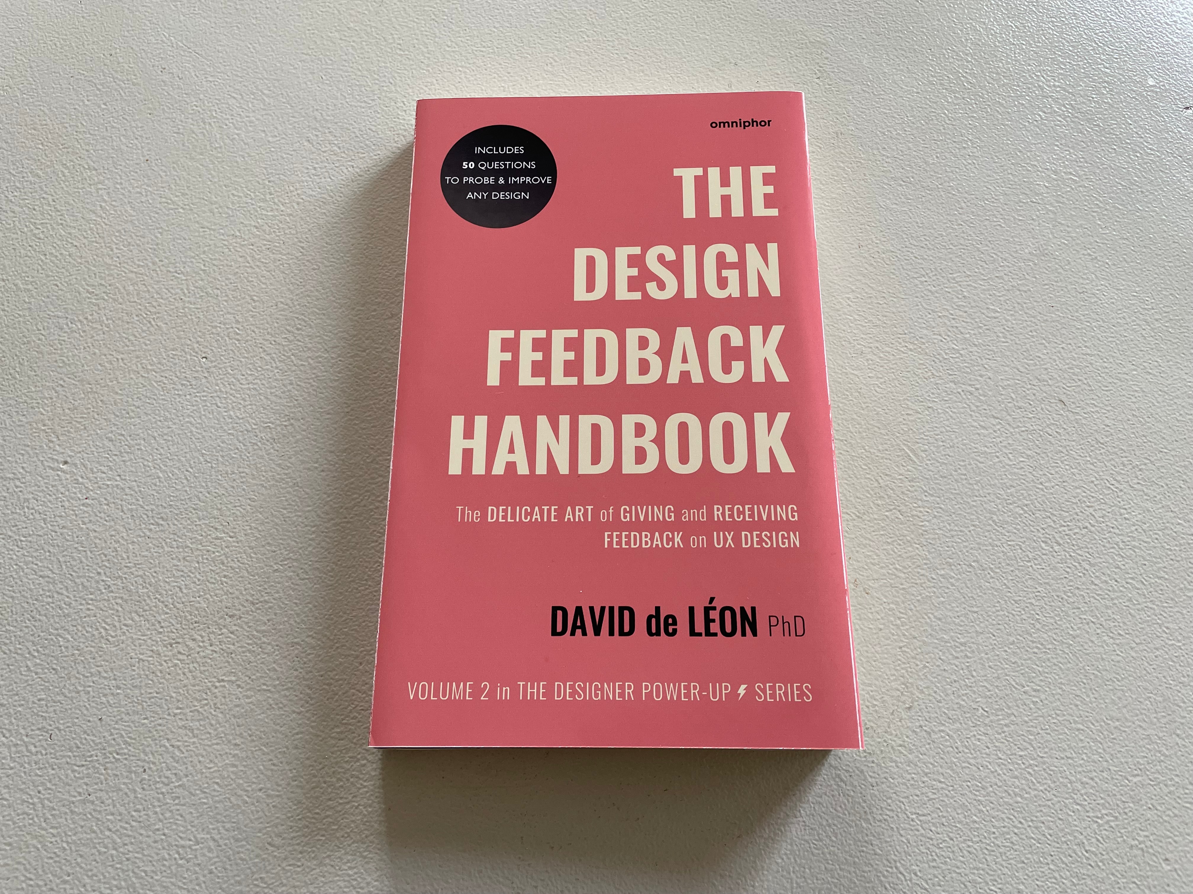 The design feedback handbook